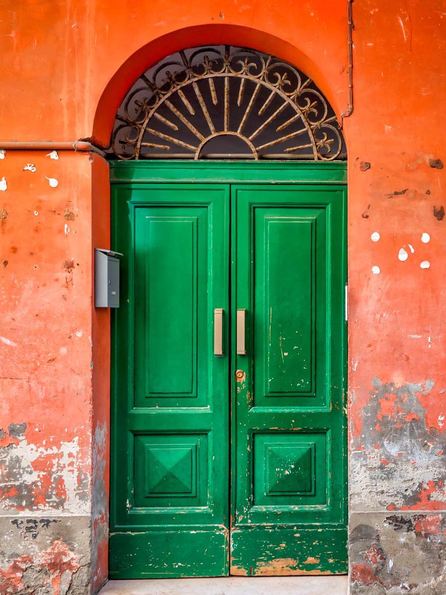 abruzzo, building, close up, green, italian, ortona, wall, worn